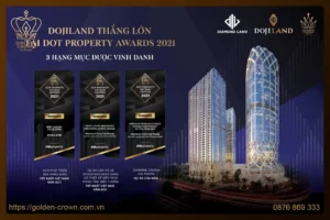 Dojiland đạt 3 giải thưởng tại Dot Property Awards 2021